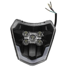 Durable Motorcycle LED Headlight Compatible with KTM Models - ABS Plastic Housing for Off-Road Adventure Motorcycles