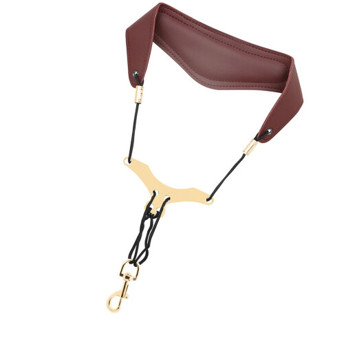 Alto Saxophone Neck Strap Adjustable Cotton Leather with Comfortable Support for Adults