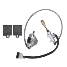 Achterremklauw met hydraulische functie, geschikt voor 150cc, 200cc en 250cc ATV's, gemaakt van metaal en ABS, inclusief remblokken.
