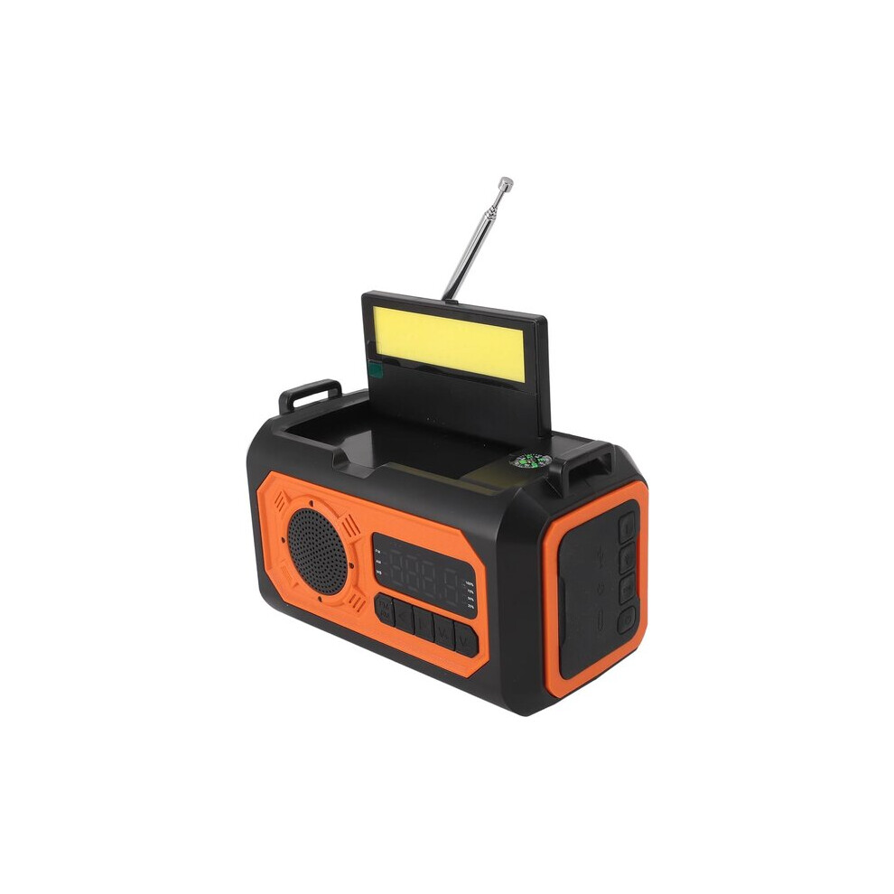 Noaa Solar Weather Radio With 12000Mah Power Bank, Am Fm Receiver, Sos Flash Reading For Emergency Preparedness Light 6901508523180