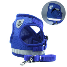 (40cm) Reflective Pet Harness & Leash Set for Small Dogs
