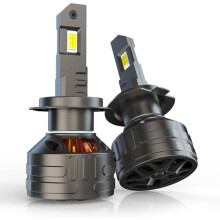 H7 LED Headlight Bulbs 15000LM, 50000 Hours Lifespan with Cooling Fan, Compatible with Volkswagen, BMW, Audi, Mercedes