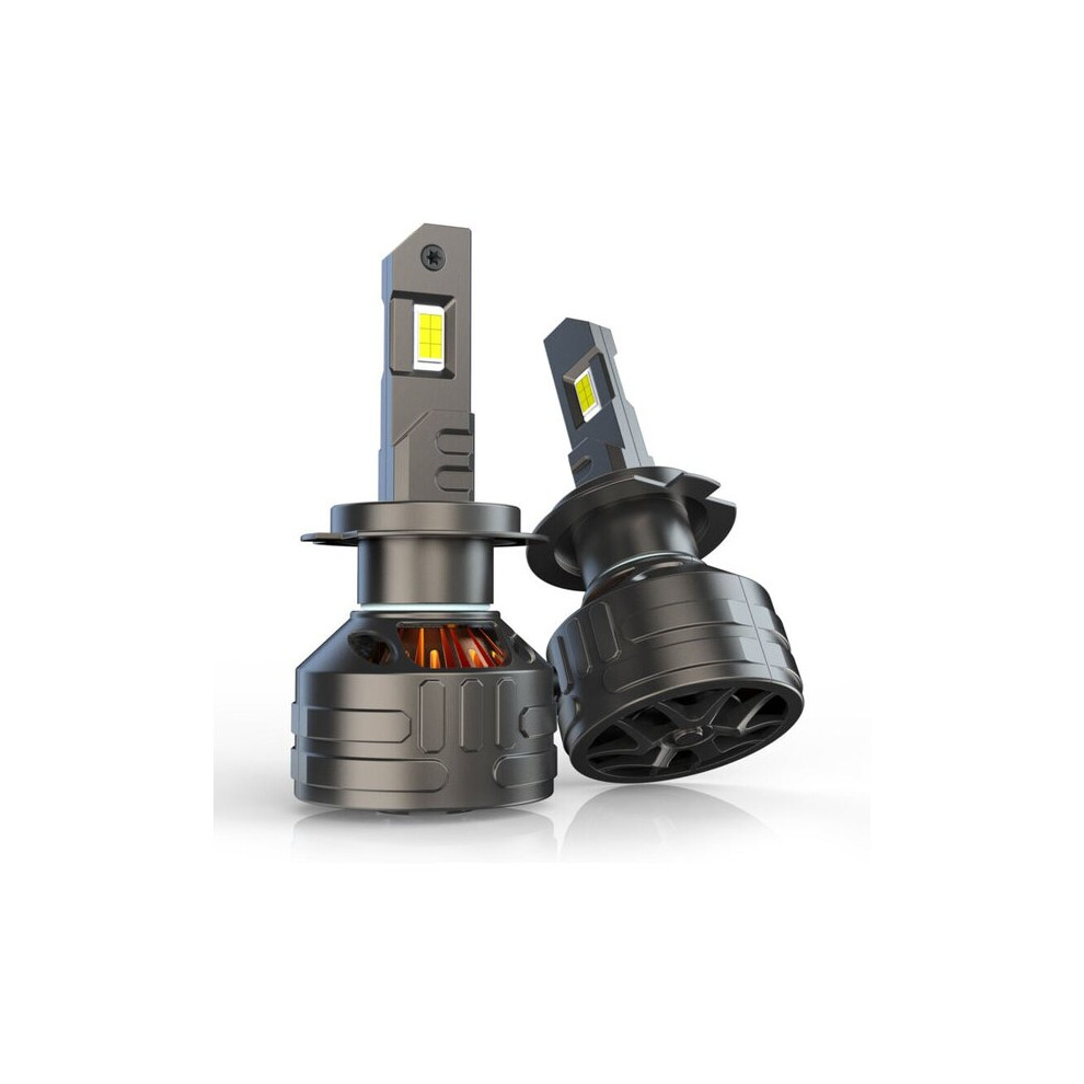 H7 Led Headlight Bulbs 15000Lm, 50000 Hours Lifespan With Cooling Fan, Compatible With Volkswagen, Bmw, Audi, Mercedes White 6901508534711