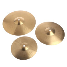 8 Inch Brass Cymbals for Beginners, Durable Alloy Percussion Crash with Bright Polished Finish