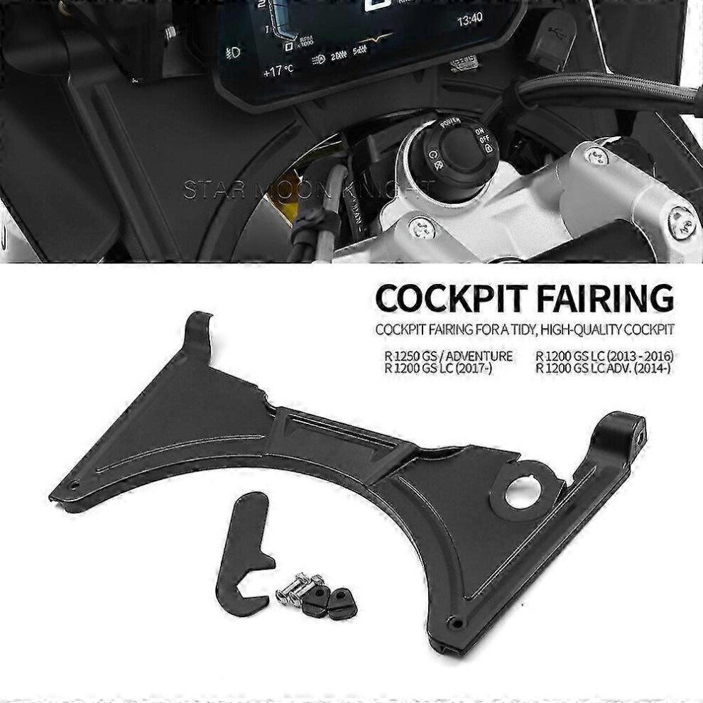 Motorcycle Cockpit Cover Compatible With Bmw R1250gs R1200gs, No Drilling Required Installation For Fork Tunnel Gap Cover 6901508485716