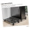 Computer Tower Stand with Lockable Wheels Adjustable CPU Holder for Desktop PC Dust Protection 3