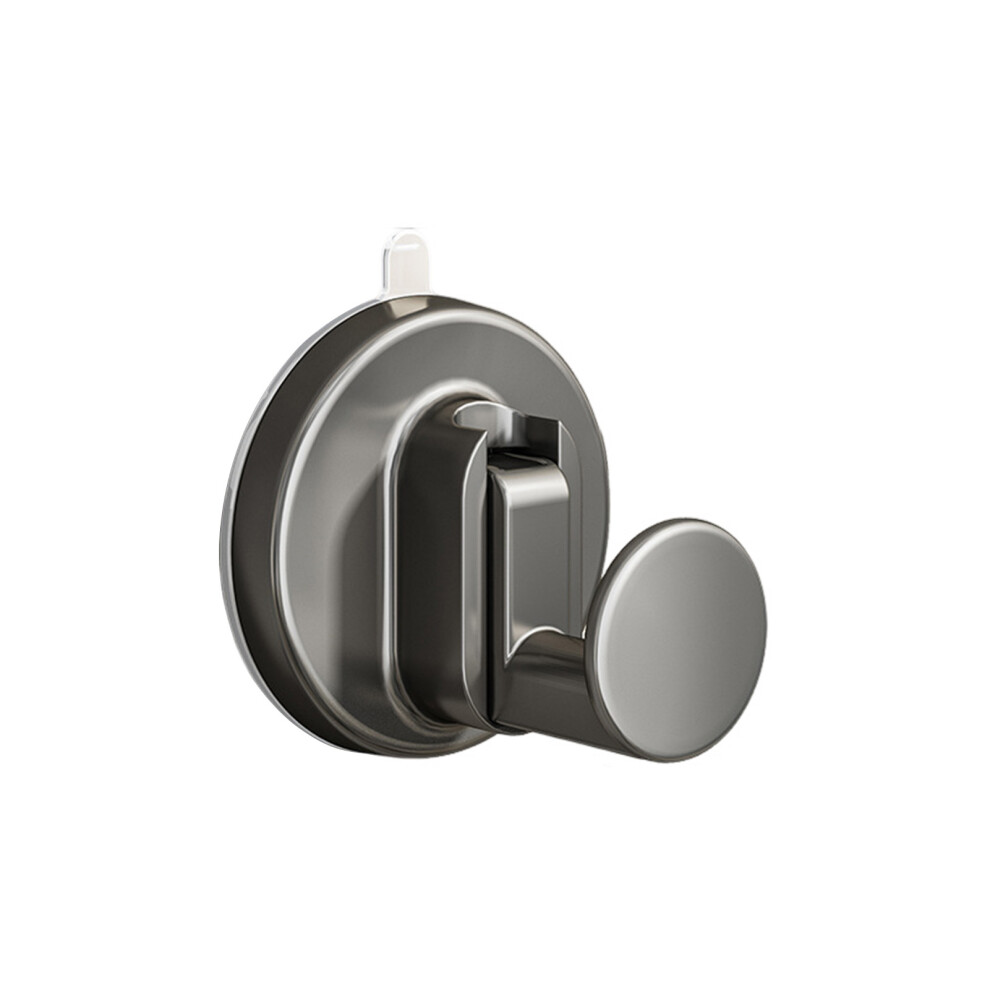 (Gun Ash, 1Pcs) Strong Suction Hooks For Tile, Marble, Wood - No Drill 6481414488389
