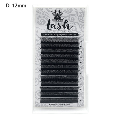 (12mm) Soft Y-Shape Cluster Lashes for Women