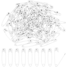 Veiligheidsspeld van metaal 1 inch nikkelkleur 100 stuks met veiligheidssluiting voor zware stoffen en naaiprojecten