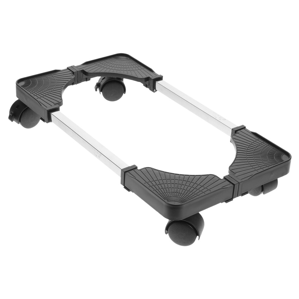 Computer Tower Stand With Wheels, Ventilated Under Desk Cpu Holder, Black 9169991364636
