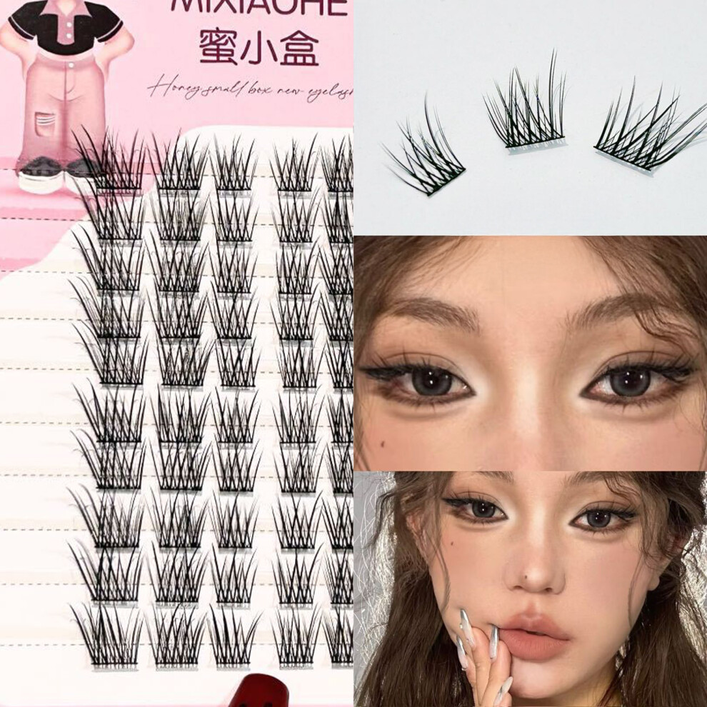 Roc-Electron (02) 3D Fluffy Eyelash Clusters - Natural Look