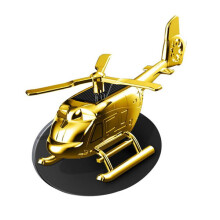 Helicopter Car Air Freshener, Solar Powered with Rotating Blades, 100g Aromatherapy Diffuser for Vehicle