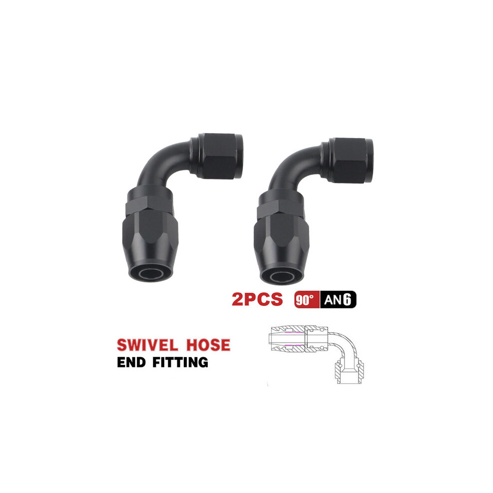 An Hose Connector Reusable Swivel Elbow 0 45 90 Degree An6 An8 An10 For Fuel Oil Coolant Lines 6901508524545