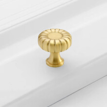 (L) Brass French Style Cabinet Handle 80-120mm