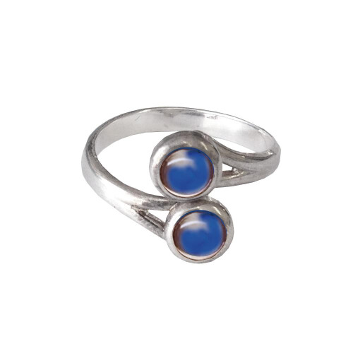 September (Sapphire) Double Birthstone Ring