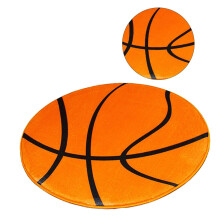 Round Baseball Floor Mat  Soft Skidproof Rug for Bedroom and Living Room Decorative Cushion