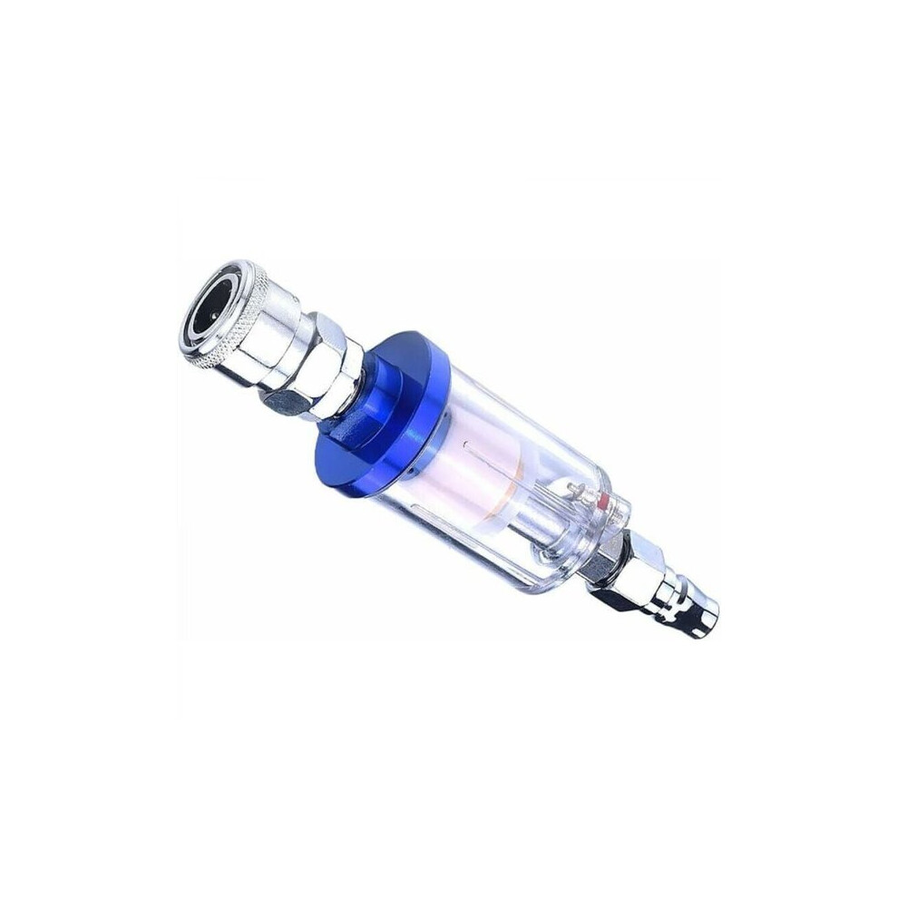 Compressed Air Oil Water Separator With High Efficiency Filtration, Aluminum Alloy Material, 1/4 Inch Port For Pneumatic Tools 6901508541863