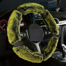 Steering Wheel Cover Compatible with All Car Models, Soft Feather Material, Four-Season Grip and Easy Installation