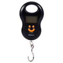 Electronic Luggage Scale with Blue Backlight LCD Display, 50kg Capacity 10g Accuracy, Data Lock Function Ergonomic Handle, Portable Weighing Tool