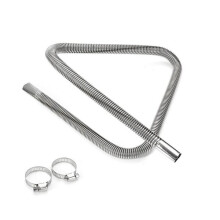Tubo de Escape para Aquecedor a Diesel compatível com Eberspacher Propex, Comprimento 150cm Diâmetro 2,5cm Tubo de Metal, Peça de Substituição