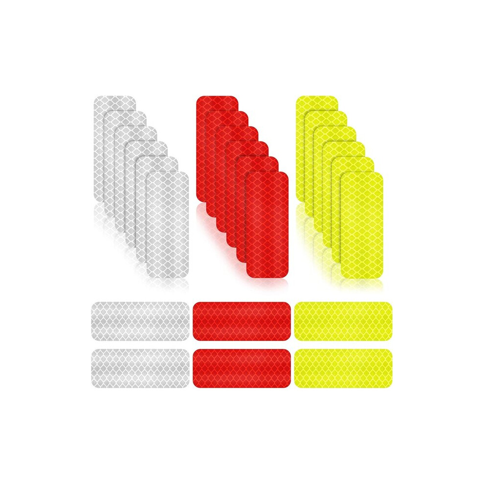 Reflective Stickers With Full Prism Technology, 3 Colours Dg3 Film For Night Visibility On Cars, Helmets Backpacks 6901508581388