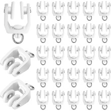 (25) Ceiling Curtain Track Flexible Bendable Curtain Track Rollers Drapery Rail Sliding Glider For Shower Curtain Tracks 11 Mm (25)