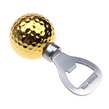 Golf Bottle Opener Golf Ball Beer Opener with Ergonomic Grip 8.5cm Gold Golfer Gift