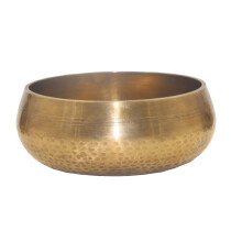 Handmade 8cm Tibetan Singing Bowl for Meditation, Pure Copper with Cushion and Striker
