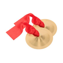 Finger Cymbals and Hand Cymbals Copper with Straps 6.3 Inch Clear Tone for Students Classroom Use