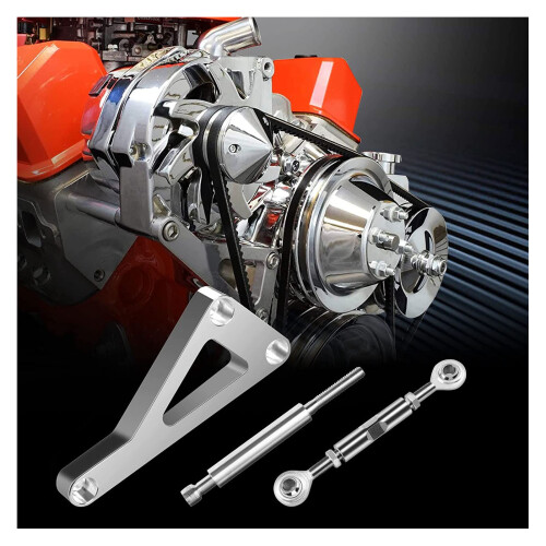 Aluminum Alternator Bracket Kit for Chevy SBC 350 Small Block Engine