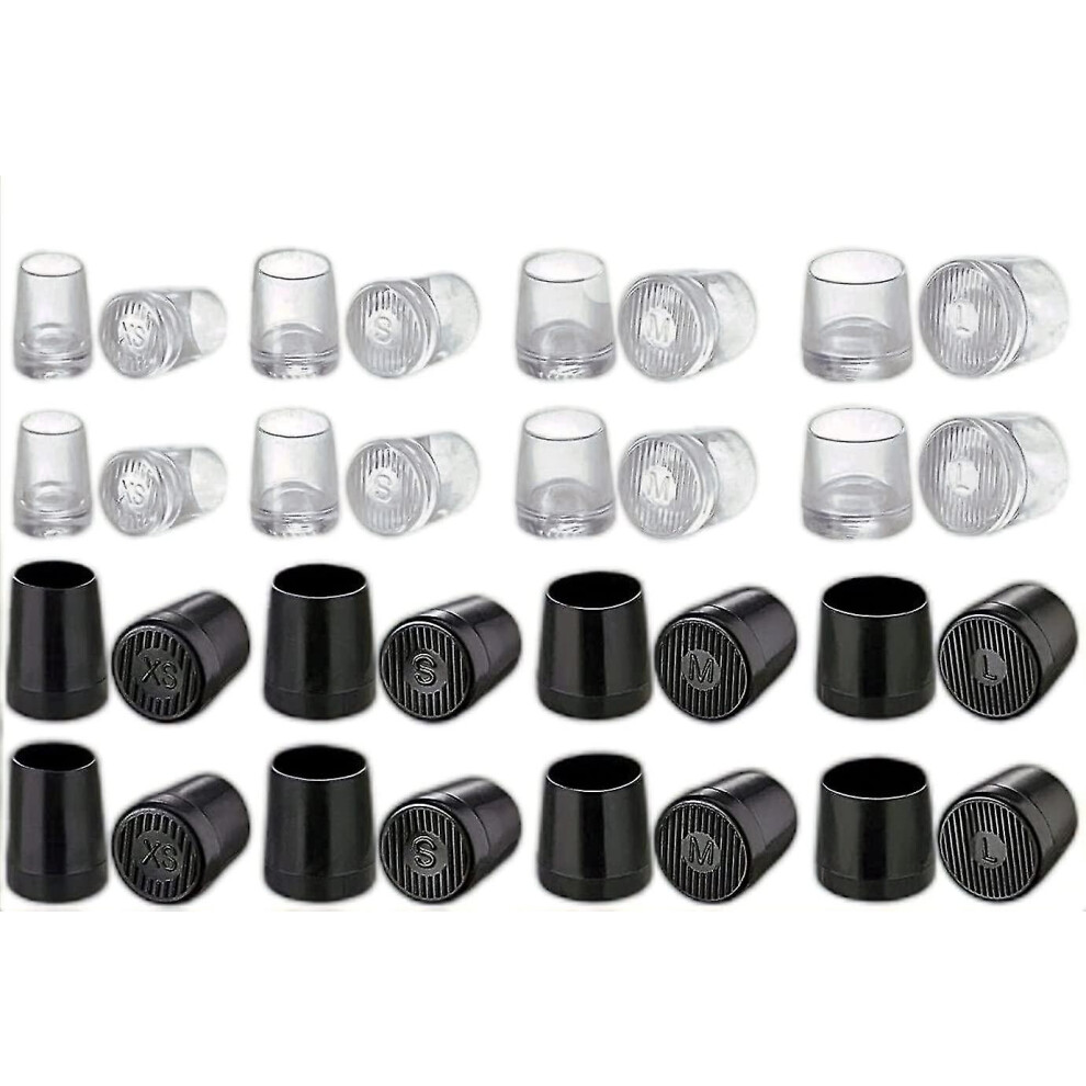 Heel Protectors Set Of 16 In 4 Sizes, Pvc Anti-Slip Caps To Reduce Noise And Wear 6901508442023