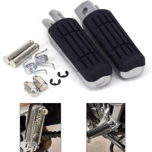 Motorfiets voetsteunen set compatibel met Honda CB500F. Gemaakt van aluminiumlegering, duurzame vervanging.