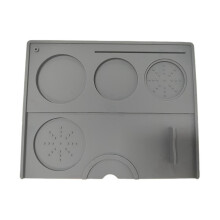 Espresso Tamping Mat with Non-Slip Silicone Base and Spill Guard, Barista Tool for Home and Commercial Coffee Stations