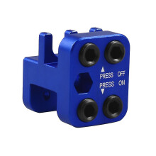 Strumento Pressacatene per Crimpatura Piastre Master, Compatibile con Catene 520 525 530, Alluminio Anodizzato Blu