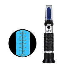 Refractómetro portátil para anticongelante, batería y líquido limpiaparabrisas con ATC