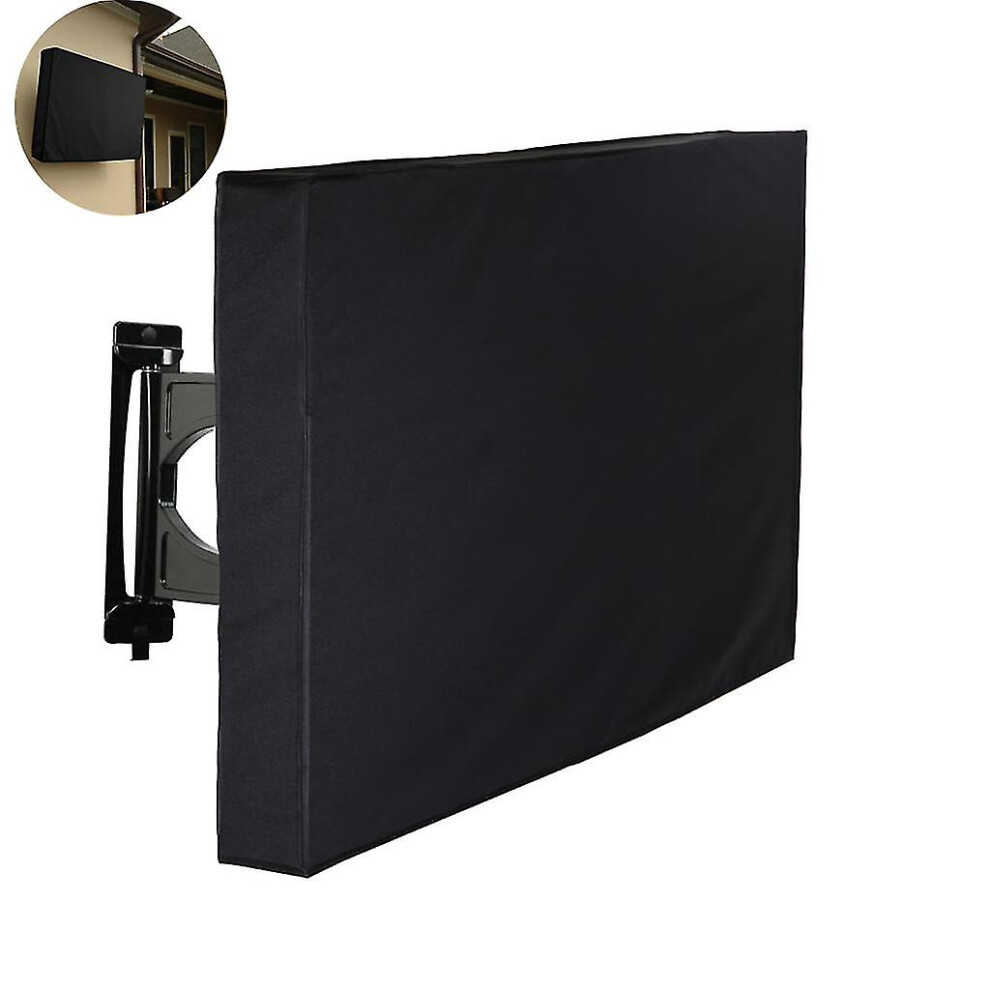 Waterproof Outdoor Tv Cover For 55 56 57 58 Inch Tvs, Dustproof Protection With Rear Storage Pocket 6901508457355