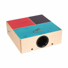 TwoSided Walnut Birch Cajon Drum with Adjustable Strap, Warm Tone and Buzzing String Effects