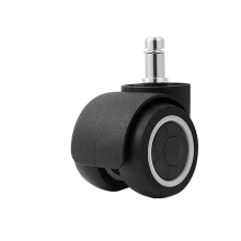 Office Chair Caster Wheels Set of 5, 2 Inch Rubber Replacement Casters for Smooth Rolling and Quiet Mobility