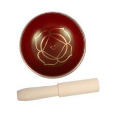 Tibetan Singing Bowl with Wooden Mallet Handmade Copper Meditation Sound Bowl for Yoga and Healing