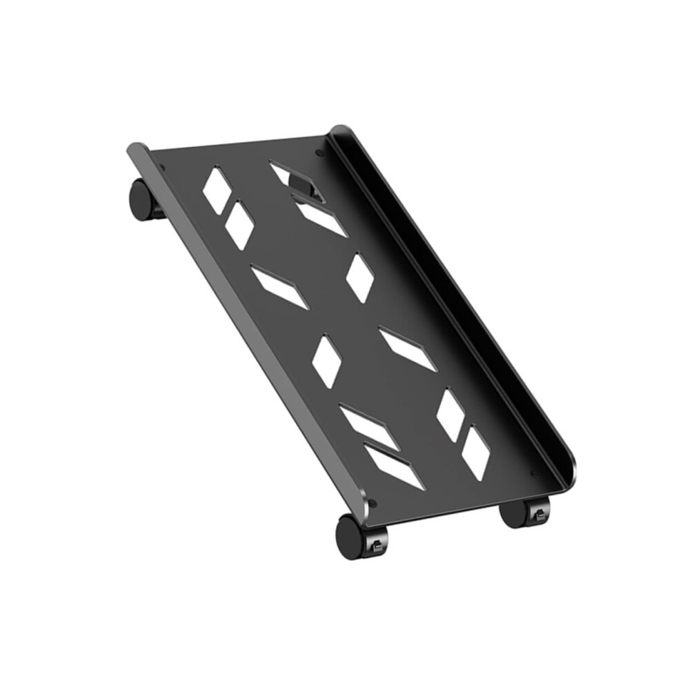 Computer Tower Stand With Lockable Wheels Adjustable Cpu Holder For Desktop Pc Dust Protection 9053599653455