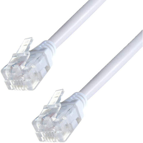 Καλώδιο ADSL RJ11 αρσενικό-αρσενικό συμβατό με ADSL 2+, χρυσωμένες επαφές