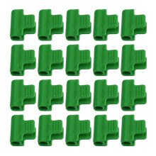 Herbruikbare plastic filmclips met antislip grip, gemaakt van ABS-materiaal, 20 stuks, voor 11 mm buizen, kassen en zonneschermen.