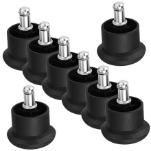 Office Chair Fixed Feet Set of 8, Noise‑Reducing Stable Base, Floor Protectors for Hardwood Floors