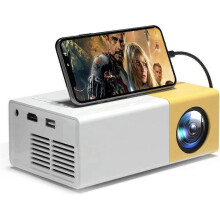 Projetor de Filmes Portátil com Conectividade HDMI e USB, Alto-Falante Integrado, Compacto para Entretenimento em Casa e Viagens