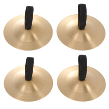 Finger Cymbals 8pcs Copper Belly Dance Cymbals with Ergonomic Fit and Corrosion Resistant Finish