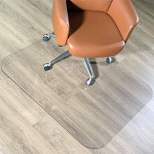 Chair Mat for Hardwood Floor, Clear NonSlip Office Floor Protector, ScratchProof Smooth Rolling Design 38x48