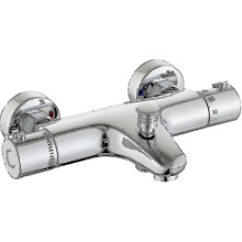 Thermostatische douchekraan met anti-verbrandingsventiel, massief messing constructie, bespaart 40% water.
