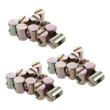 M6 Zinc-Plated Steel Furniture Nuts, 10mm Width, Pack of 30 for Secure Bed and Cot Assembly