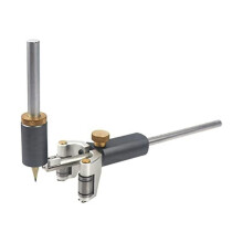 Adjustable Marking Gauge, 120mm All-Metal Ruler with Brass Nuts for Precise Woodworking, Joinery and Arc Layout