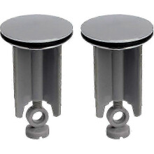 Universal Drain Plug with Adjustable Height 6.5-10cm for Standard Sinks Bidets, 2-Piece Set, Simple Installation